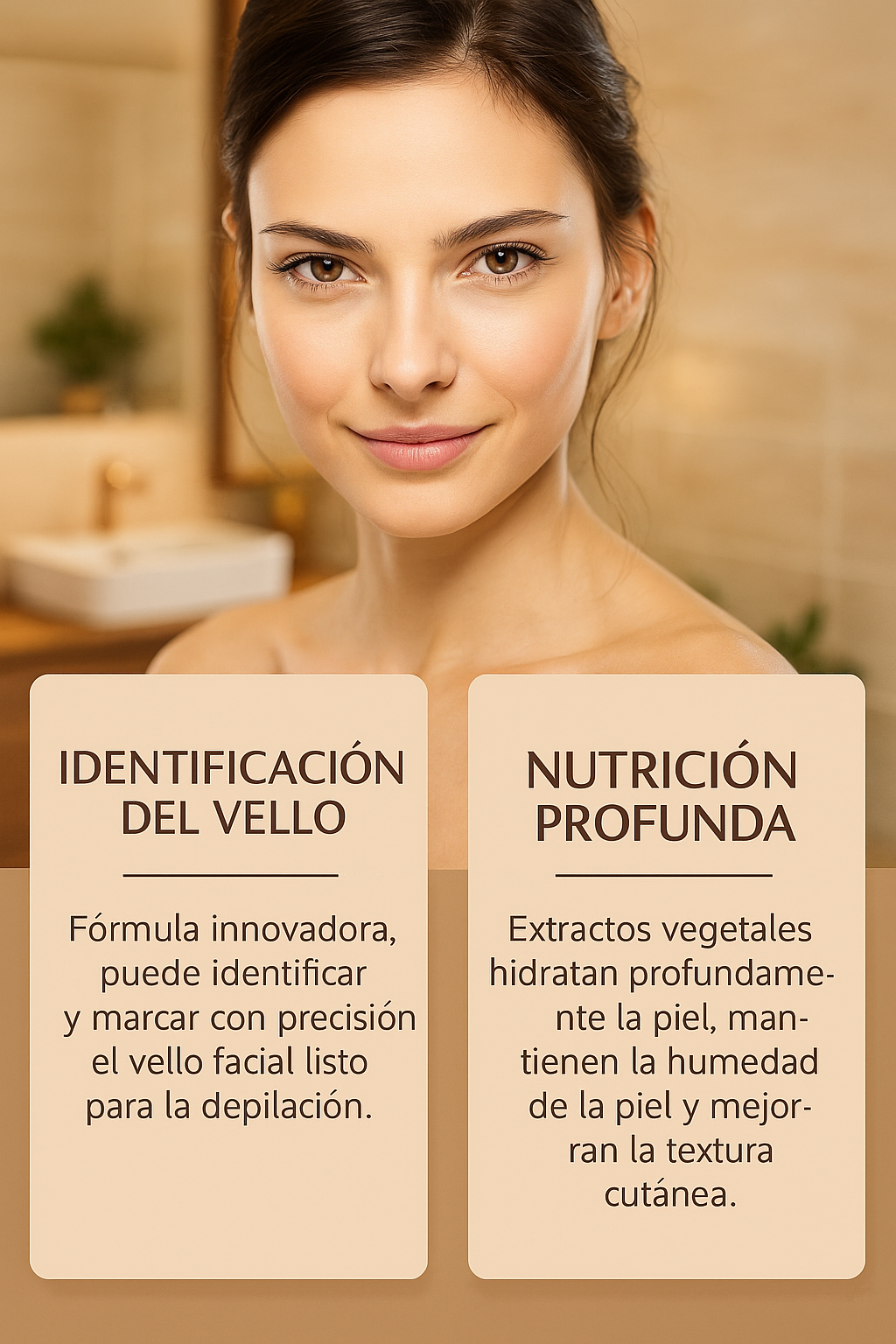 Spray acondicionador para el reconocimiento del vello facial