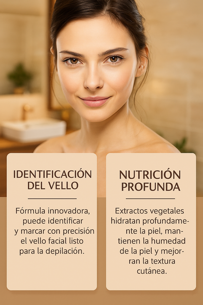 Spray acondicionador para el reconocimiento del vello facial